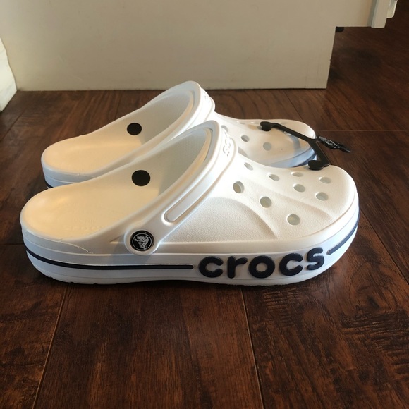 Nwt crocs white bayaband clogs shoes slippers - Picture 8 of 9